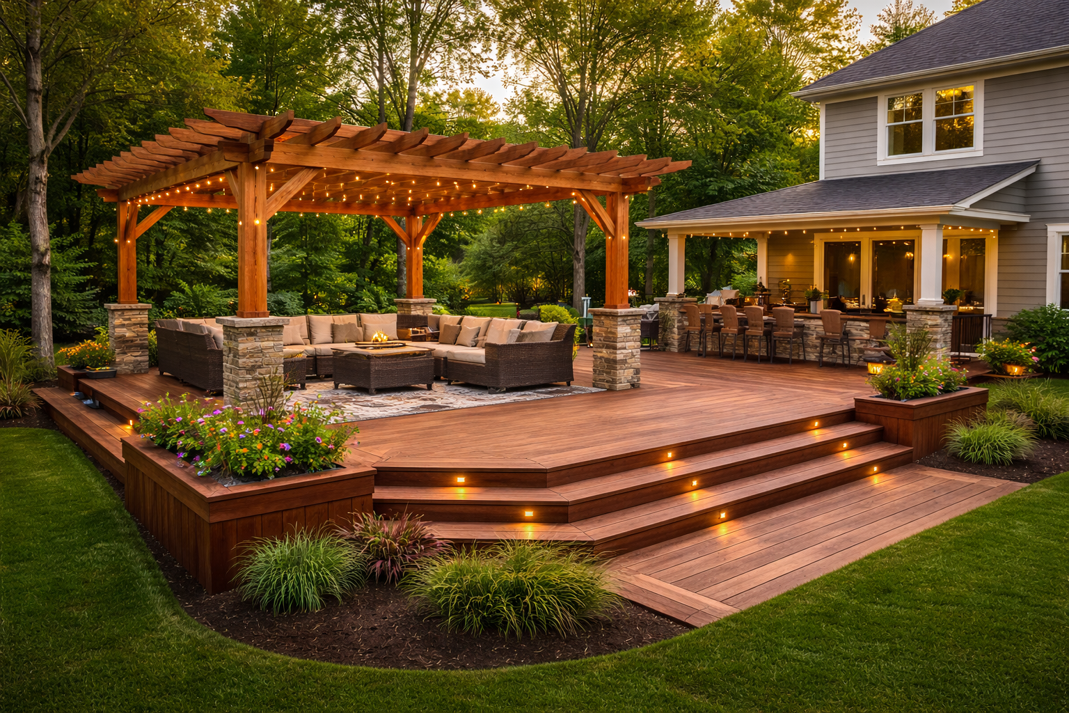 Pergolas and outdoor shade structures built in Central Indiana